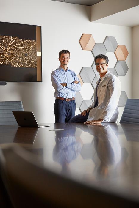 Luca Giancardo, PhD, (left) and Sunil A. Sheth, MD, (right).