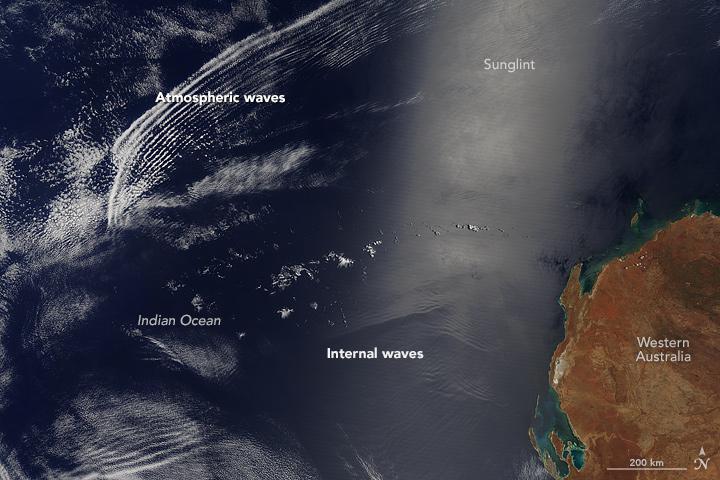 NASA Satellite Sees Waves Above and Below the | EurekAlert!