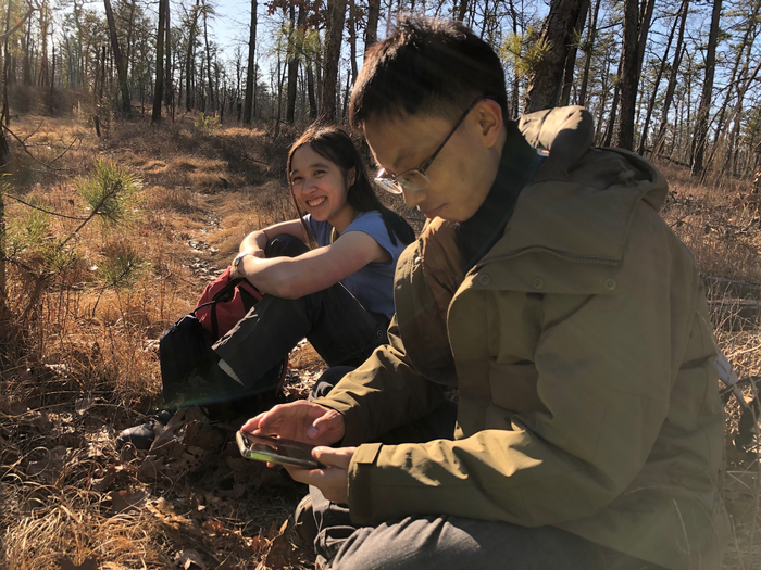 Zhilei Zhou and Jessica Zung, mosquito odor researchers