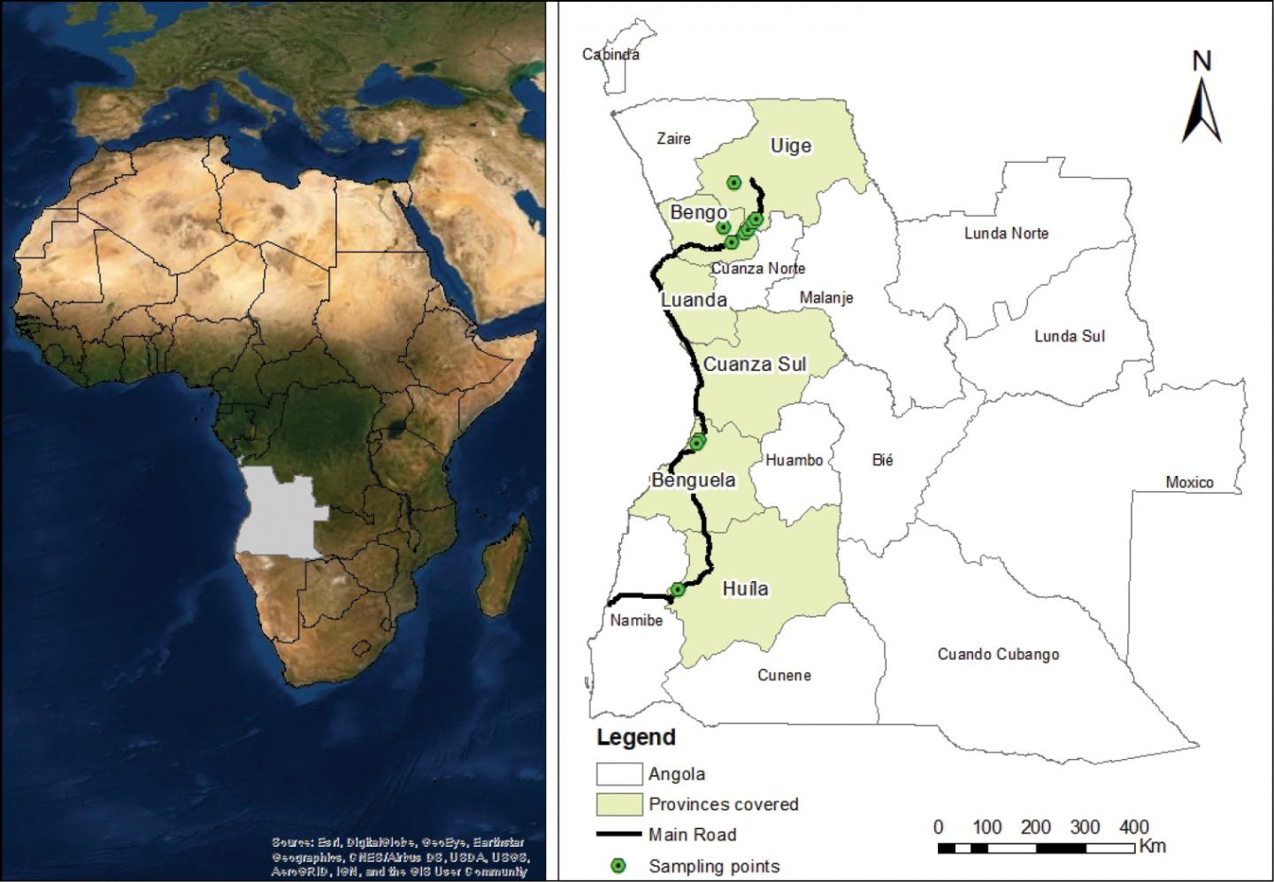 Map of the Study Region