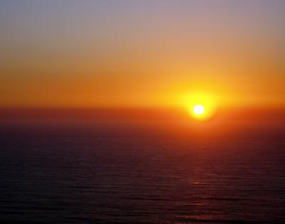 Sunset Over the Pacific Ocean