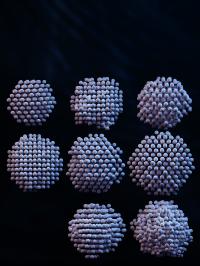 3D Renderings of Platinum Nanoparticles