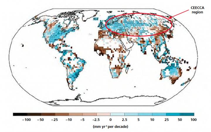 Observed Change in Annual Mean Precipitation, 1950-2012