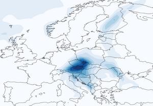 Precipitation amounts Europe September 2024