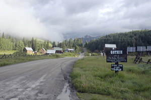 County Road 317 through Gothic, Colorado