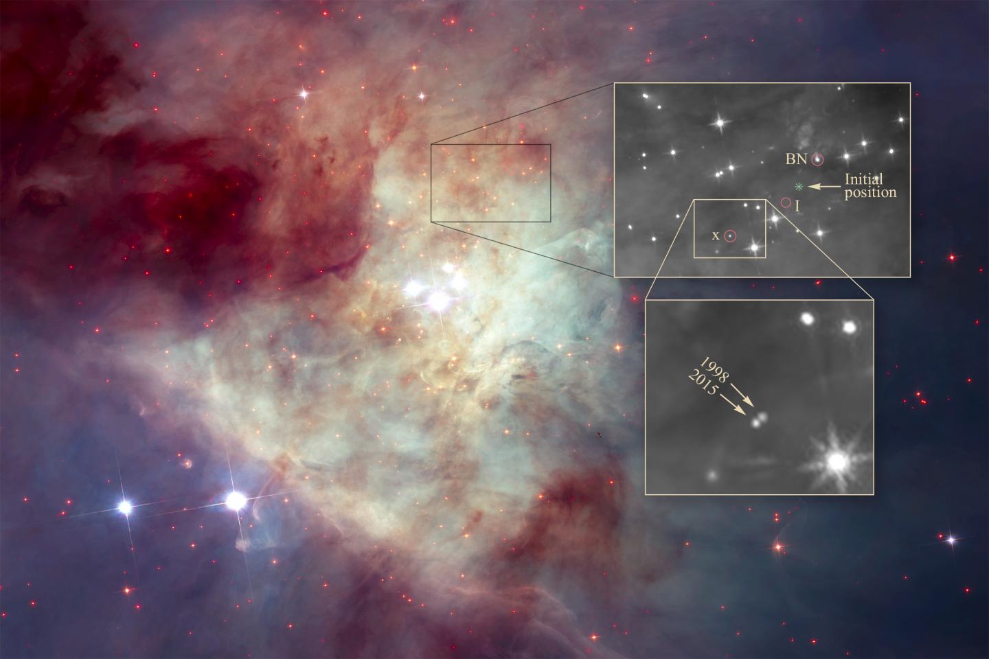 Wayward Newborn Stars Fleeing from Their Birthplace