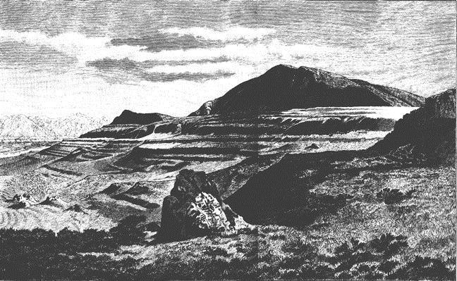 Shorelines of Lake Bonneville Along the Oquirrh Mountains, Utah, USA