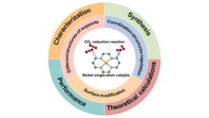 Nickel single-atom catalysts for the electroreduction of CO2 to CO.