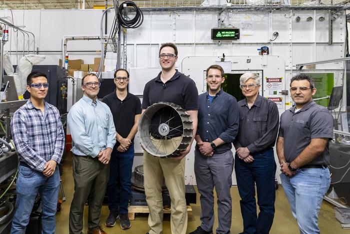 Lunar rover wheel prototype research team