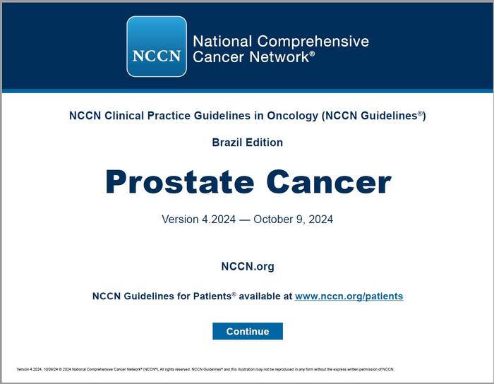 Cover Image - NCCN Guidelines for Prostate Cancer: Brazil Edition