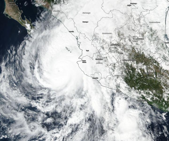 Suomi NPP Image of Willa