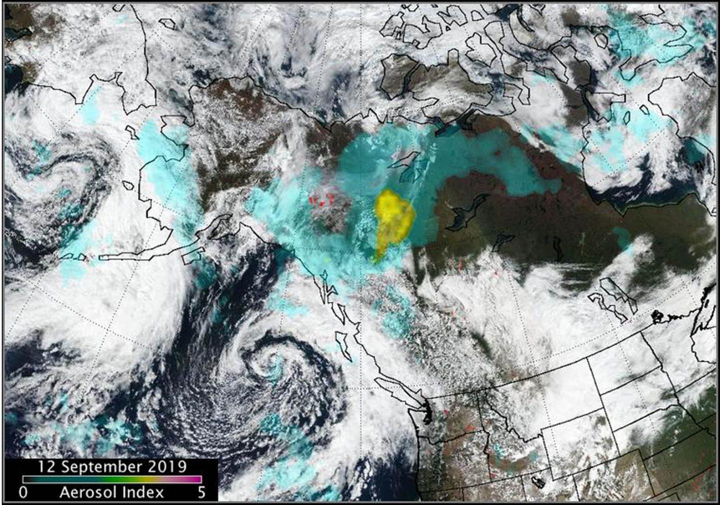 Smoke and Aerosols Over North America