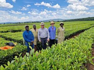 Project team on site in Kenya