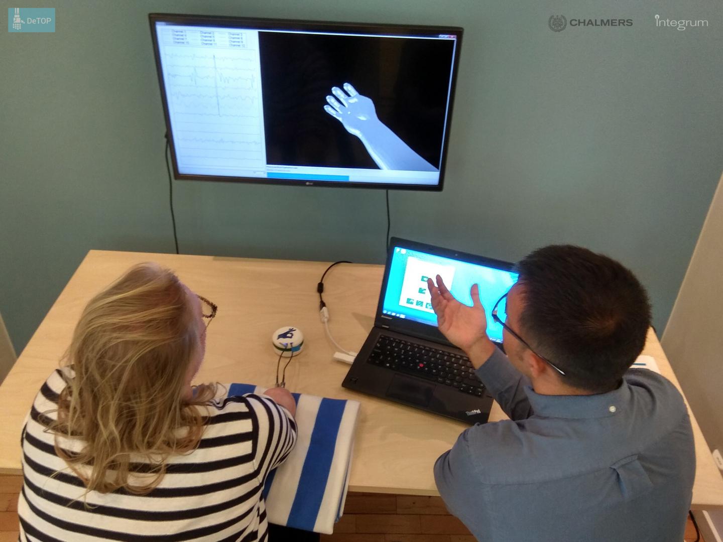 The Patient Produces Movements in a Virtual Hand