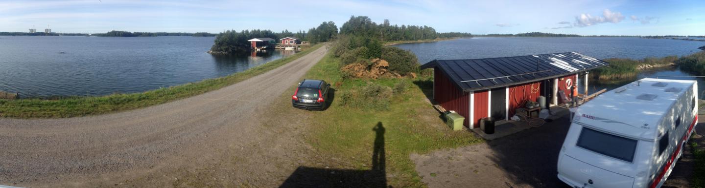 Panorama of the Biotest Enclosure in Sweden