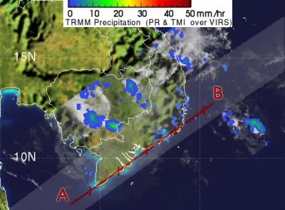 Tropical Depression 01W's Fading Rains Over Land