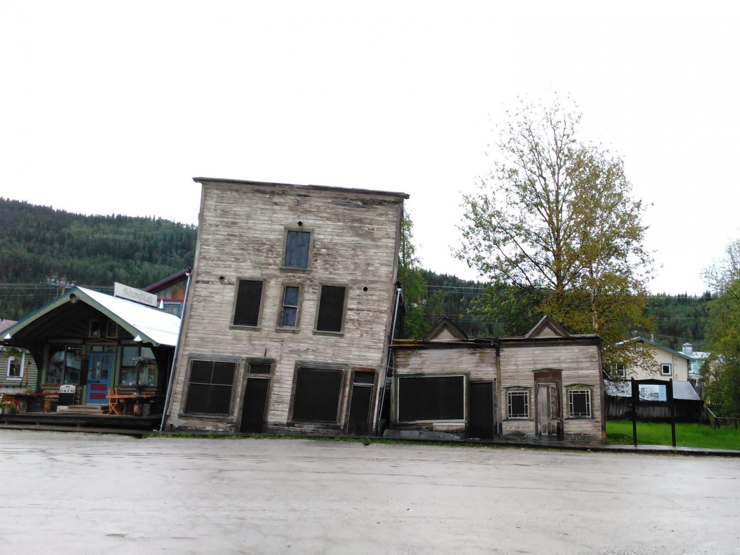 Buildings Showing Effects of Changes in the Permafrost