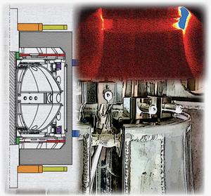 Measuring temperatures in nuclear fusion devices