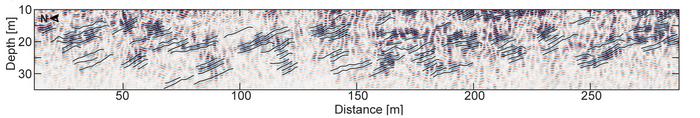 Ground penetrating radar image