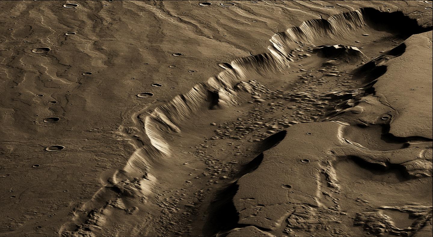 Dao Vallis on Mars