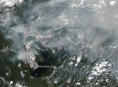 Canadian Fires around Great Slave Lake