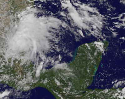 GOES Sees Tropical Depression 8