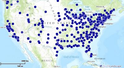 Interactive US Medical Residency Site Map
