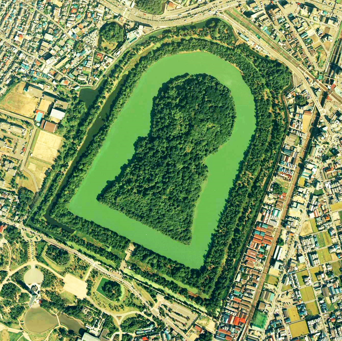 Daisen Kofun, aerial view