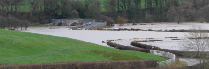 Rural Glooding in the North of England, UK