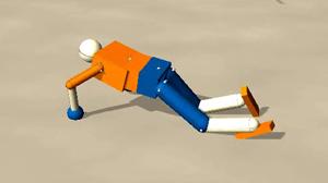 Crawling-Like Motion Patterns of a Robot