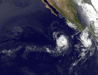 GOES-11 Satellite Image of Hurricane Celia