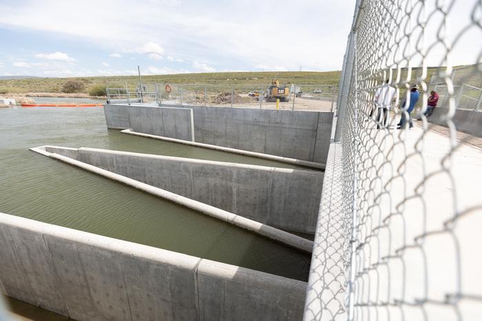 Shots of the Fort Hall water system.