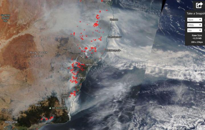 New South Wales Fires Continue to Disgorge Huge Amounts of Smoke