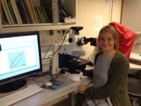 Mimmi Oksman Uses the Microscope to Study Diatoms