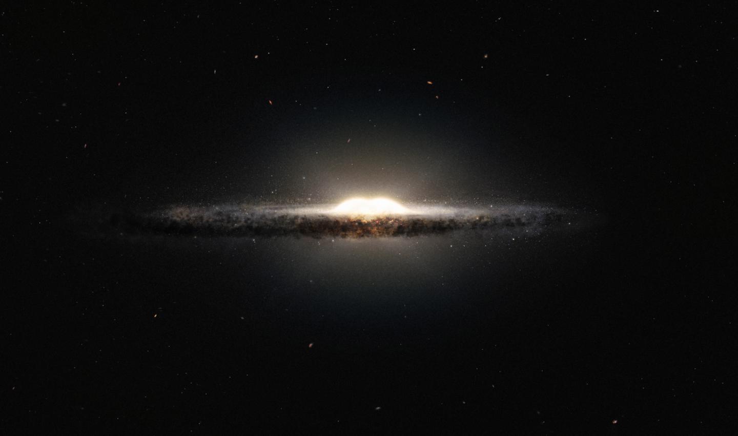 Milky Way Central Bulge Artists Impression