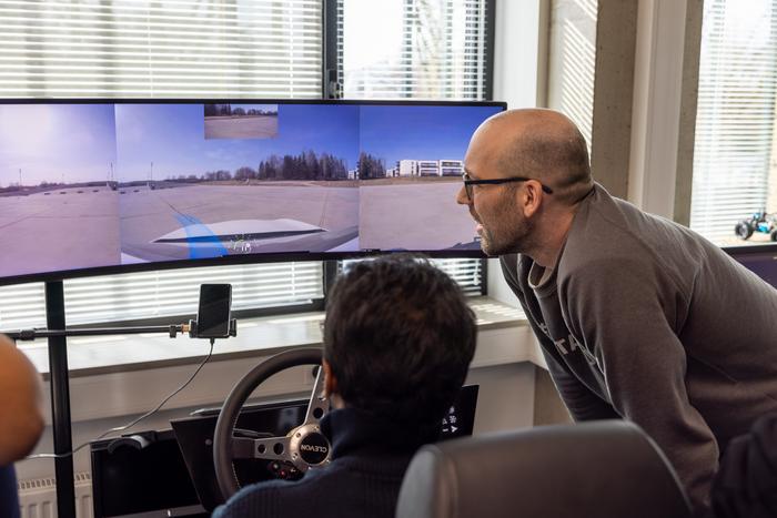 The University of Tartu's self-driving test vehicle now has remote-control capabilities Demonstration of the remote control system