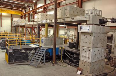 110-foot Concrete Bridge Model Withstands Large Earthquake Simulation