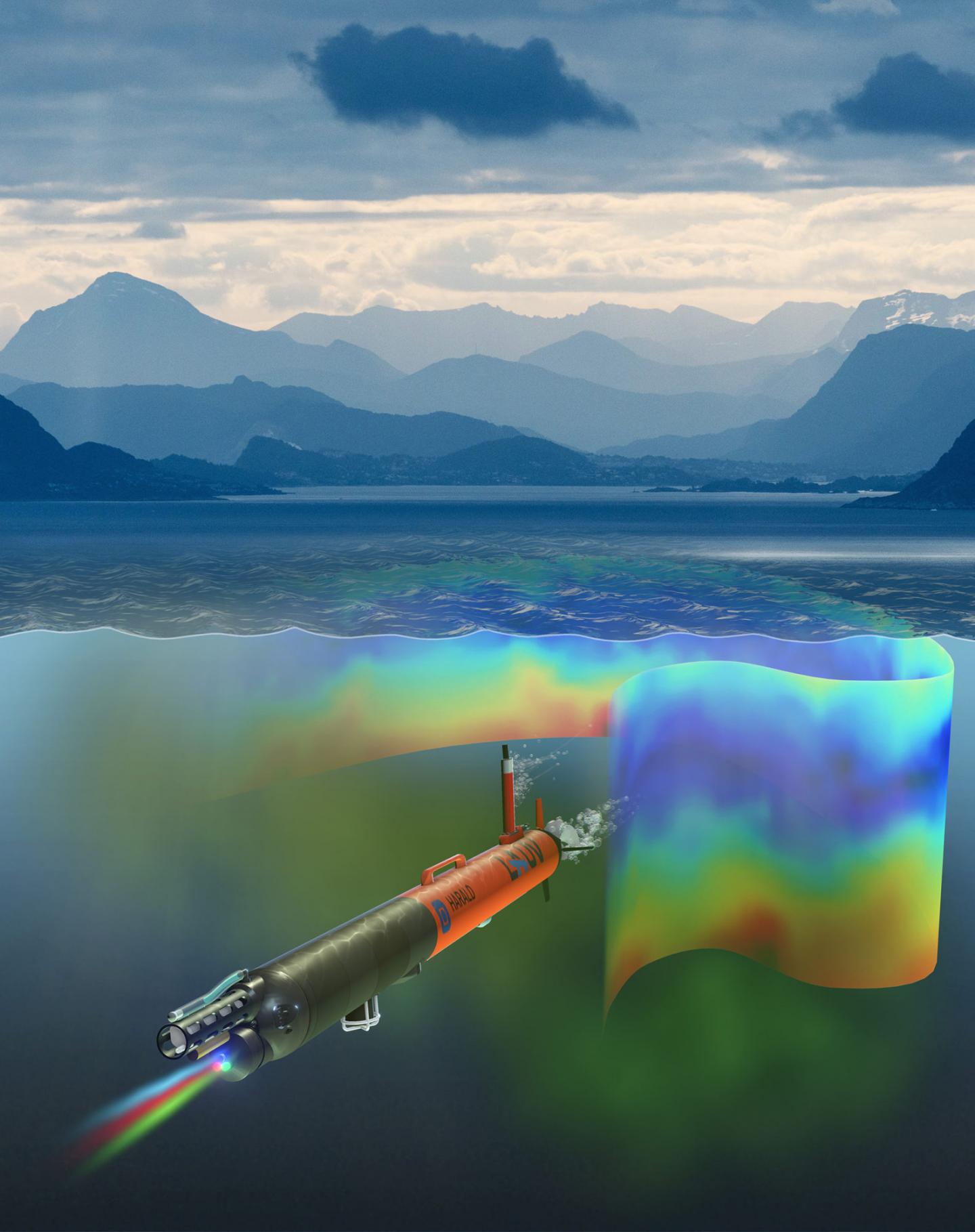 An Artist's Visualization of Harald the AUV