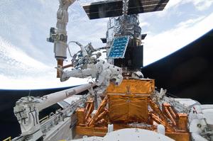 NASA Astronaut Michael Good During Hubble Servicing Mission 4