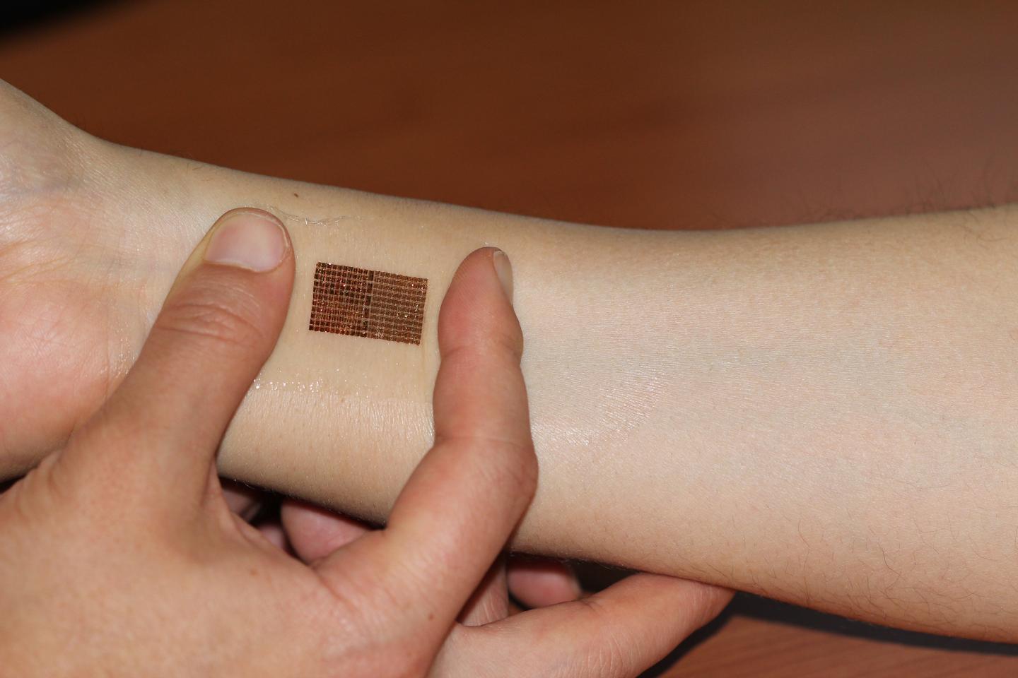 Wearable, Stretchable Memory Device Monitors Heart Rate (5 of 10)