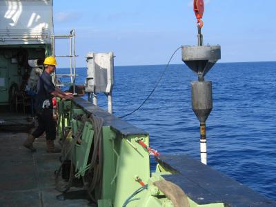 Extracting a Core from the Seabed