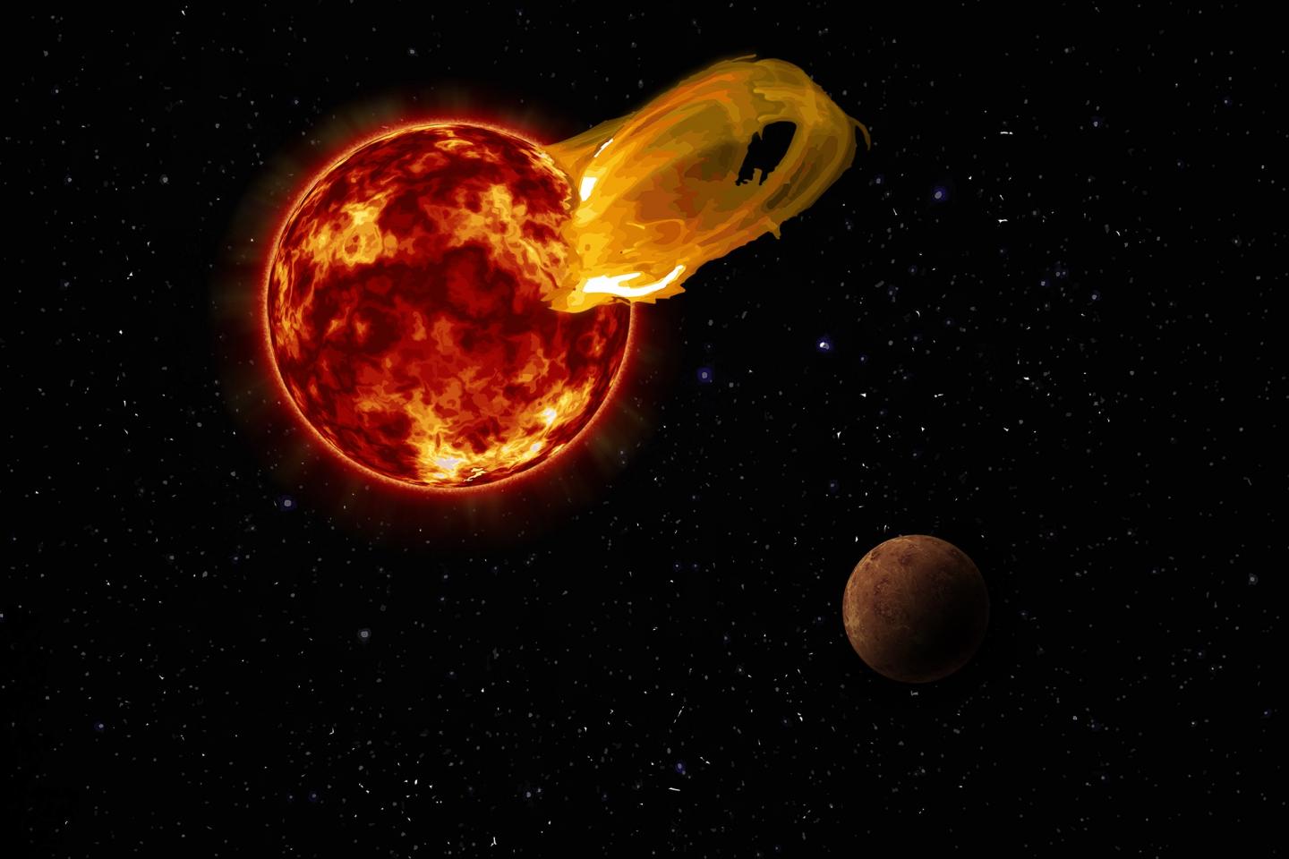 Humongous flare from sun's nearest neighbor breaks records