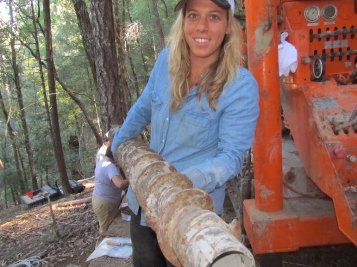 Rempe with Borehole Drill