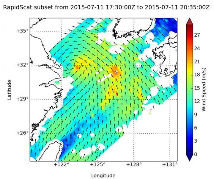 RapidScat Image of Chan-Hom