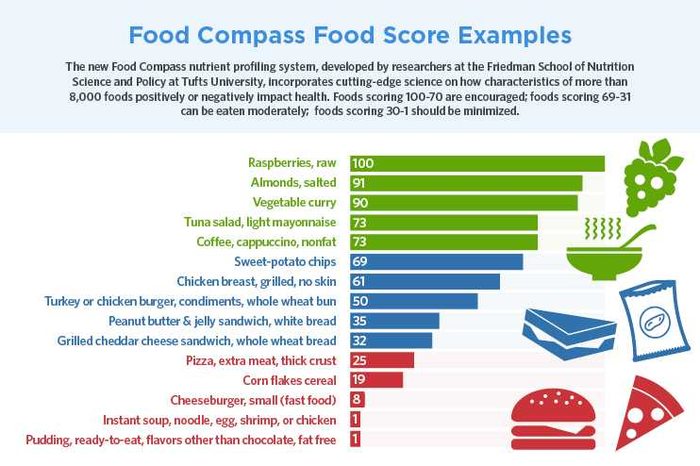 Food Compass Food Score Examples