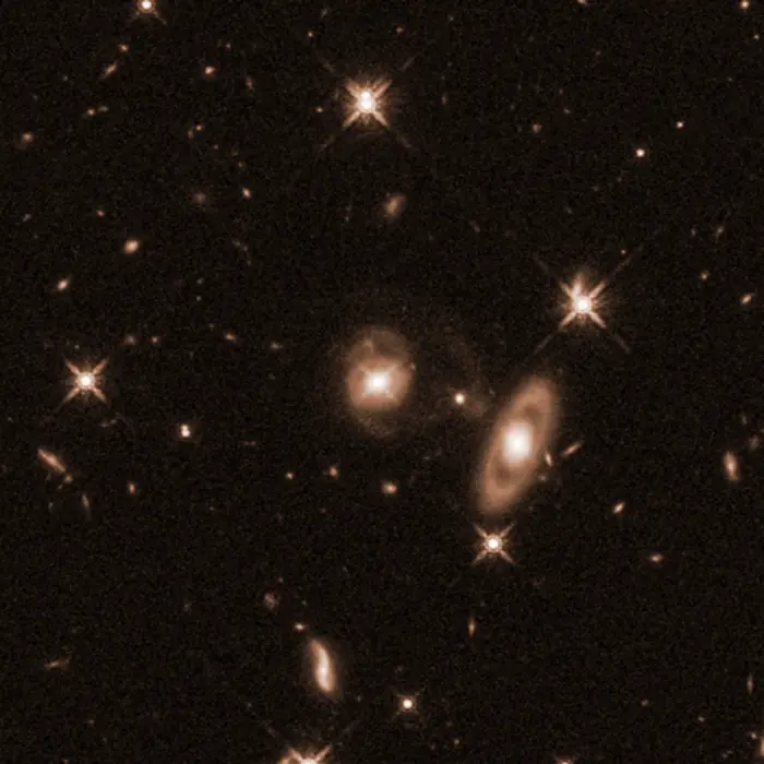 Hubble Captures Spiral Quasar-host Galaxy J0742+2704