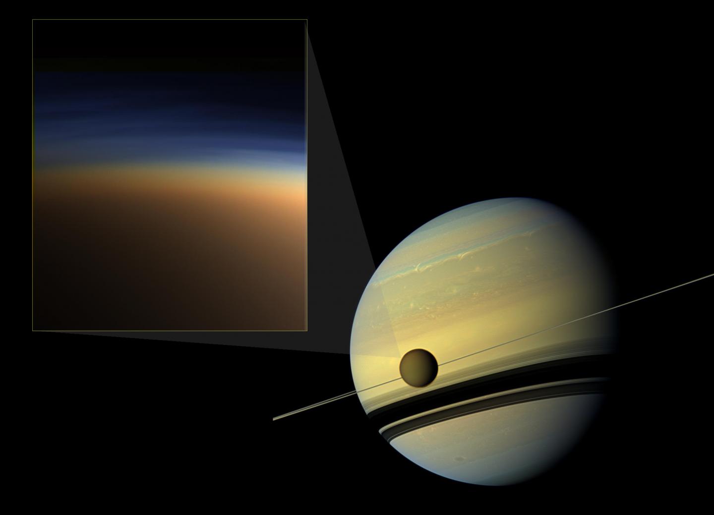 Atmospheric Haze of Titan, Saturn's Moon