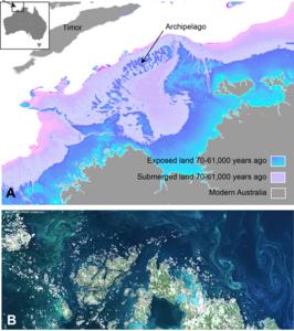 Submerged continental shelf