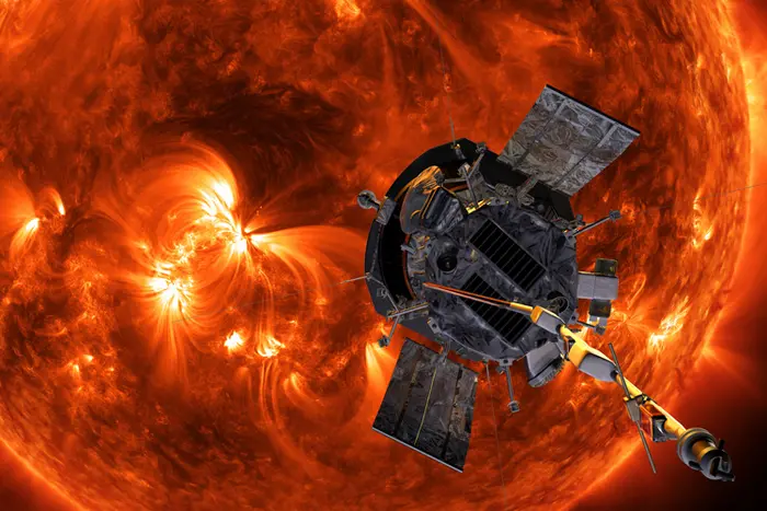 Parker Solar Probe approaching the sun