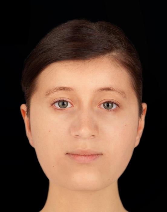 Trumpington Cross burial woman facial reconstruction